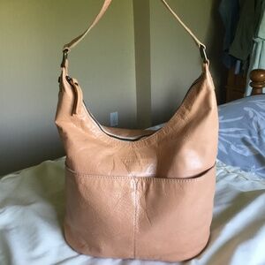 Nearly New Slouchy Leather Hobo/Shoulder Bag